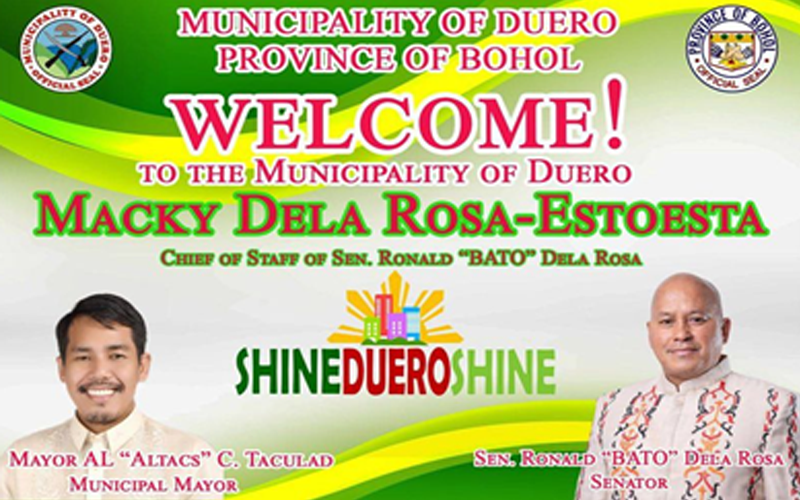 Chief-of-Staff ni Sen. Bato mahidangat sa Bohol