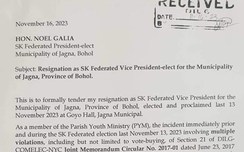 Jagna fed. SK vice-chair-elect resigns, admits vote-buying