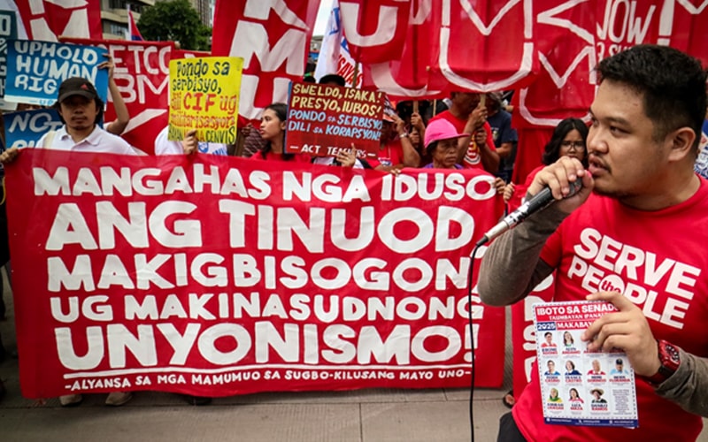 Progresibong pundok nilusad og lihok protesta atol sa Labor Day