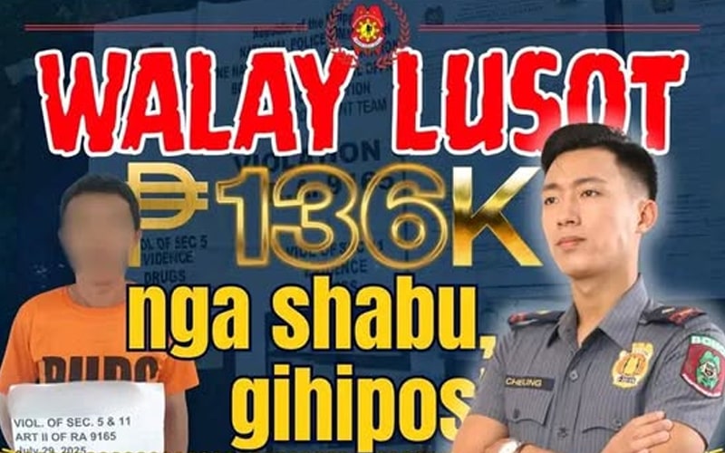 Nasakmit sa Bohol PNP MINILYONG SHABU