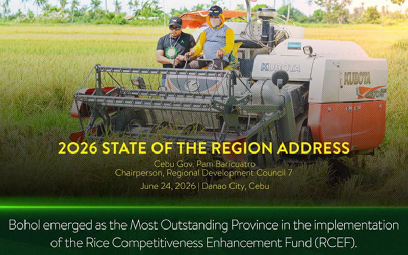Bohol giila isip labing maayong lalawigan sa pagpatuman sa RCEF: OUTSTANDING